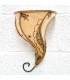 Applique Paravent en Cuir Peint au Henné - Décoration Andalouse - Artisanat Marocain - Modèle Aadein