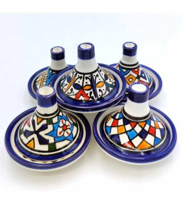 Tajin Marokkanische Präsentation Fez Fes Mehrfarbig – Marokkanisches Kunsthandwerk – Fez Alwani Modell