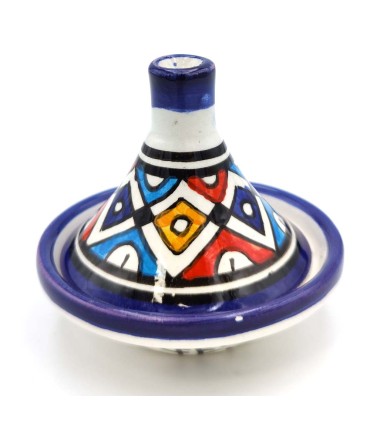 Tajin Marocain Présentation Fès Fès Multicolore - Artisanat Marocain - Modèle Fès Alwani