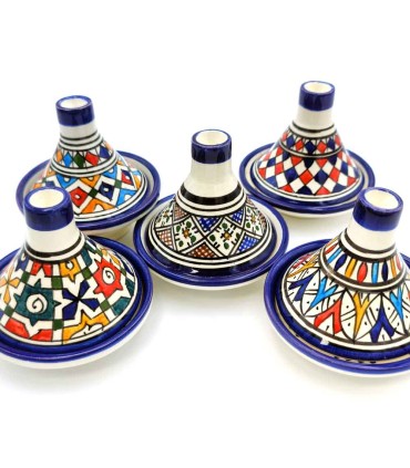 Tajin Presentación Marroquí Fez Fes Multicolor - Artesanía Marroquí - Modelo Fez Alwani