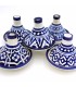 Tajin Moroccan Presentation Fez Fes Blue and White - Moroccan Crafts - Fez Alwani Model 2