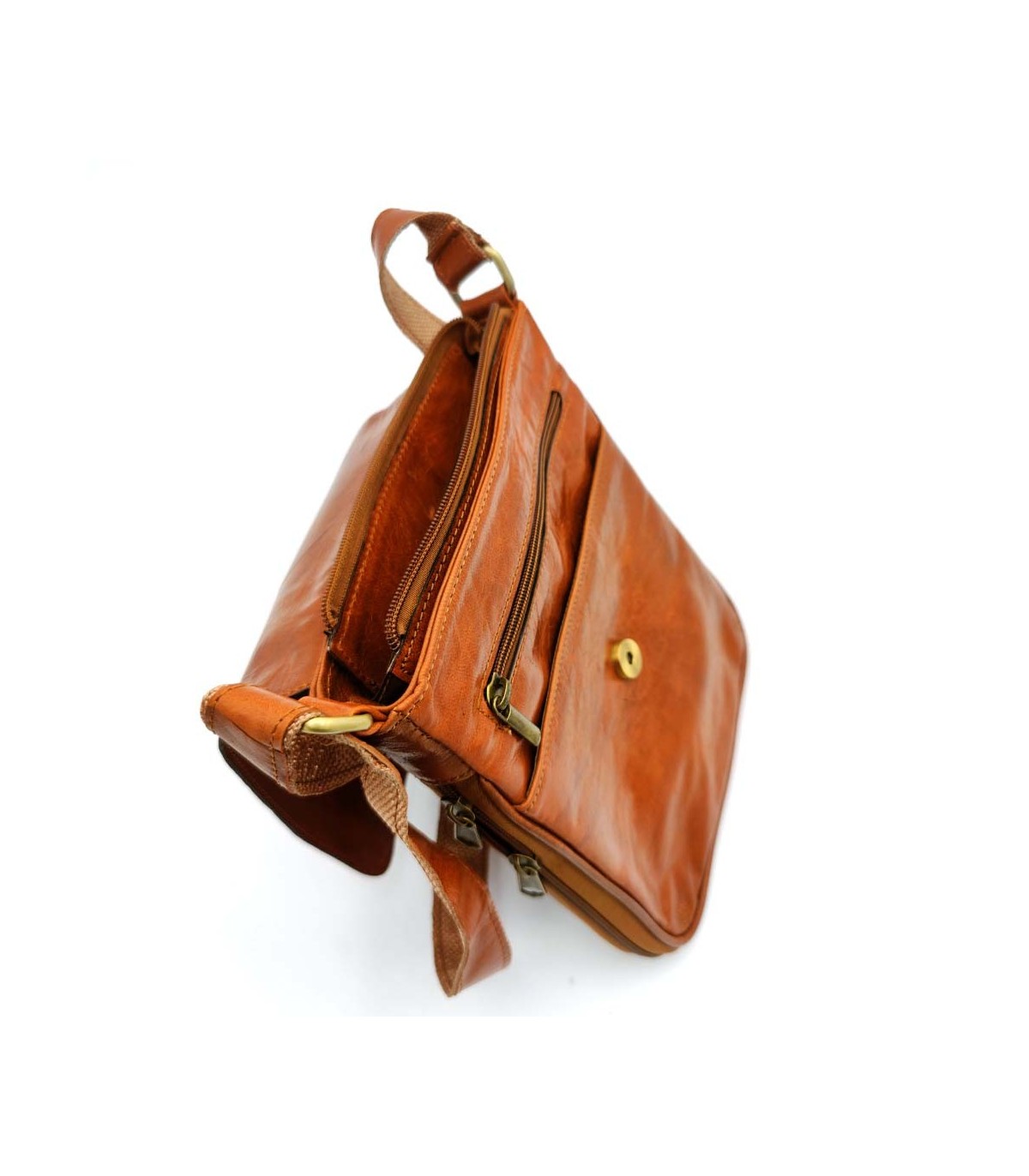 Bolso Hombre Mariconera de Cuero - Marroquinería - Gran Calidad en Acabados  - Modelo