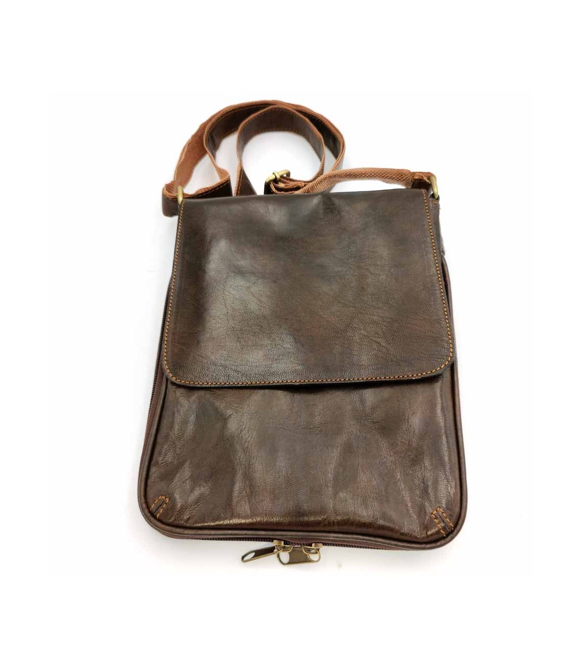 Bolso Hombre Mariconera de Cuero - Marroquinería - Gran Calidad en Acabados  - Modelo