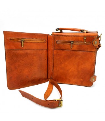 Mariconera Handbag Briefcase- Premium Leather Goods - Moroccan Craftsmanship - Haqiba Model