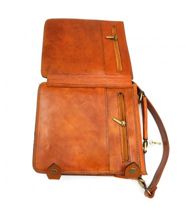 Mariconera Handbag Briefcase- Premium Leather Goods - Moroccan Craftsmanship - Haqiba Model