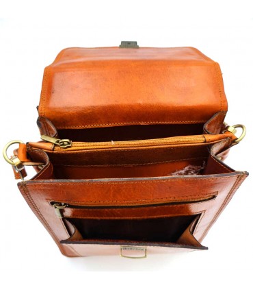 Mariconera Handtasche Aktentasche - Premium-Lederwaren - Marokkanisches Kunsthandwerk - Haqiba-Modell