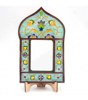 Espelho Decorativo Andaluz - Decoração 100% Artesanal Estilo Vintage - Hak Modelo nº25 - 25 x 15 cm