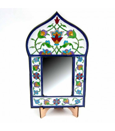 Espejo Andalusí Decorativo - Decoración Estilo Vintage 100% Artesanal - Modelo Hak nº25 - 25 x 15 cm