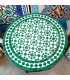 Mesa de Mosaico zellige Marroquí Fez Andalusí Jardin o Terraza - Modelo Najma Akhdar