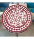 Mesa de mosaico marroquino Zellige Fez Andalusí Jardim ou Terraço - Modelo Najma Akhmar