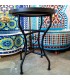 Mesa de mosaico marroquino Zellige Fez Andalusí Jardim ou Terraço - Modelo Najma Alwania