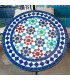 Tavolo Mosaico Zellige Marocchino Fez Andalusí Giardino o Terrazza - Modello Najma Alwania