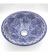 Ceramic Arab Bathroom Sink - Fez Craftsmanship - Moroccan Andalusian Decoration - Lotus Model