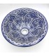 Ceramic Arab Bathroom Sink - Fez Craftsmanship - Moroccan Andalusian Decoration - Lotus Model