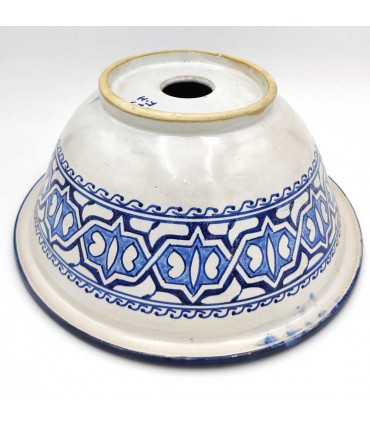 Arabisches Keramikwaschbecken - Handbemalt - Modell Fez - 35 cm