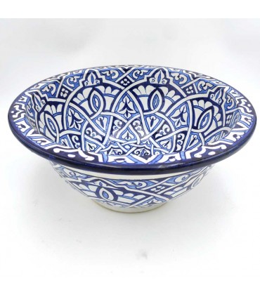 Lavabo Baño Árabe Cerámica - Artesanía Fez - Decoración Marroquí Andalusí - Modelo Hiedra