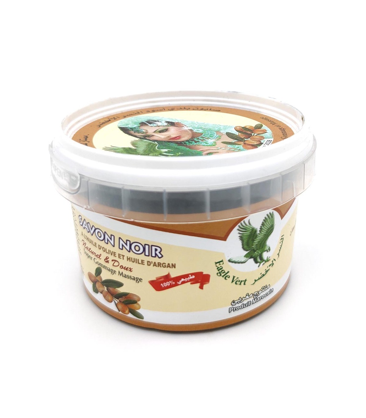 Savon Noir Marocain (Savon Beldi) 500g – 100% Naturel – Exfoliant Corps – Neuf