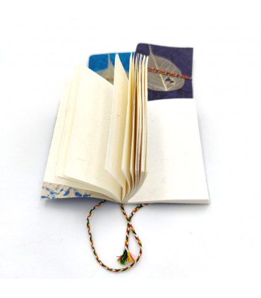 Carnet Tibétain Papier Recyclé - PRODUIT SOLIDAIRE - Format A7 - Modèle Waraqat