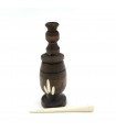 Black Wooden Container And Stick (Kujul-Kajal) - 2 Sizes - Online