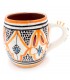 Taza Arabe Cerámica - Decorado Andalusí - Artesanal - 10 cm-Varios Colores
