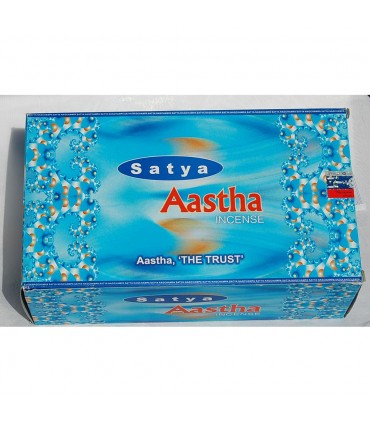 Incenso Aastha (a confiança) - SATYA - inspirar confiança - novidade