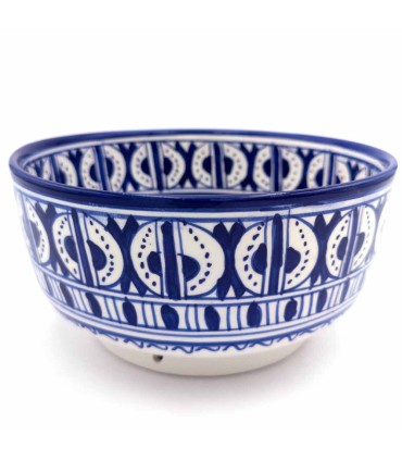 Saladier Bol à fruits en céramique arabe - Artisanat marocain - Bol ou bol - Série FESI