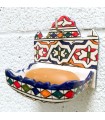Porte-savon à suspendre en céramique de Fès - Atesania marocain - Modèle QUILADA