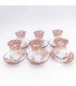 Set Game 6 Turkish Tea Glasses with Saucers - Turkish Crafts - Arabic Decoration - Najmein Model