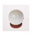Lâmpada polido Selenito - esfera - 12 cm de diâmetro