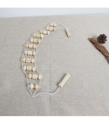 Wooden Roller Body Back Massager - Legs Hip - Stimulating Pain Model Dhahri