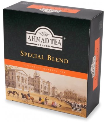 Ahmad Tea Special Blend 100 sachets de thé noir aromatisé à la bergamote - 200gr