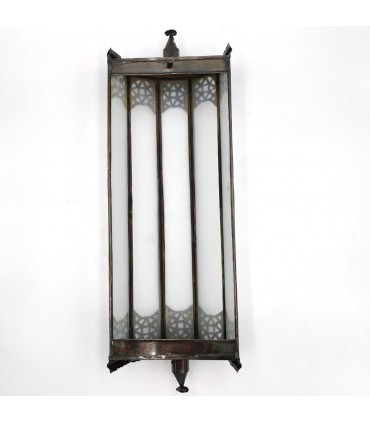 Elongated Crystal Wall Lamp - Andalusian Decoration - Arabic Openwork - TAWILY Model