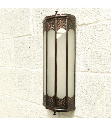 Elongated Crystal Wall Lamp - Andalusian Decoration - Arabic Openwork - TAWILY Model