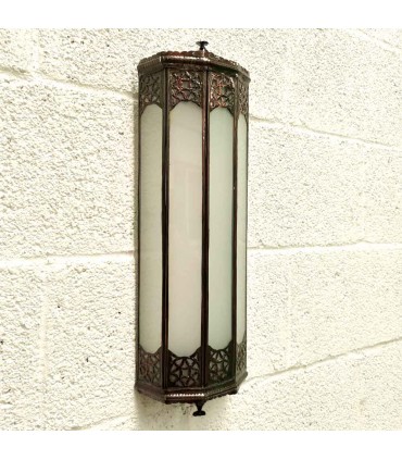 Elongated Crystal Wall Lamp - Andalusian Decoration - Arabic Openwork - TAWILY Model