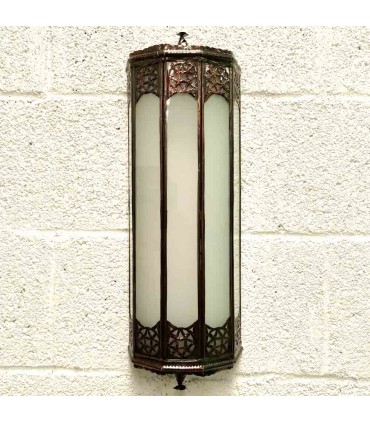 Elongated Crystal Wall Lamp - Andalusian Decoration - Arabic Openwork - TAWILY Model