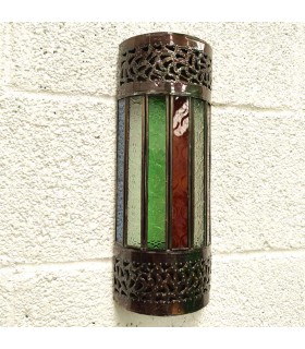 Cylindrical Crystal Wall Lamp - Colors - Andalusian - Arabic Online