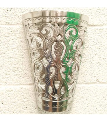 Appliquer Projet mural en aluminium - Floral - poli