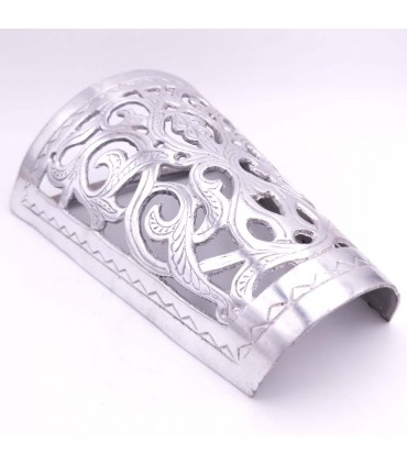 Wall Lamp Aluminum Openwork - Floral - Polished Finish Online