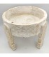 Carved Wood Low Chakki Grinder Table - Chill Out - Moroccan Crafts Khashab Beldi Model
