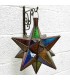 Plafonnier Marocain - Étoile Andalouse - Multicolore Nº 2 - Artisanat de Fès - Modèle Najma