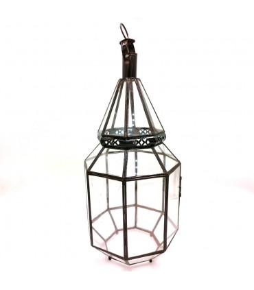 Moroccan Andalusi Style Lamp - Transparent Glass - Fez Craftsmanship - Fez el-Bali Model