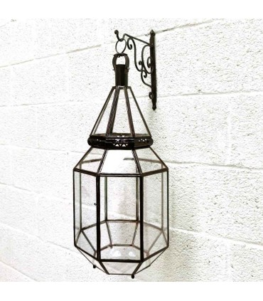 Moroccan Andalusi Style Lamp - Transparent Glass - Fez Craftsmanship - Fez el-Bali Model