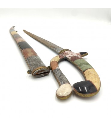 Saber Sword Arabian Style Minerals and Fossils Decorative Moroccan Crafts 72cm Saifun Model