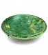 Tamegroute Green Ceramic Plate or Fruit Bowl Moroccan Crafts - Tamegroute Model