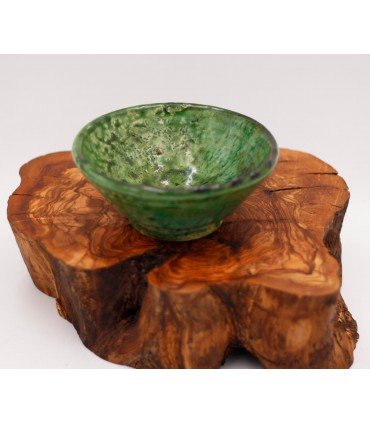 Green Ceramic Bowl Tamegroute Moroccan Crafts - Tamegroute Model