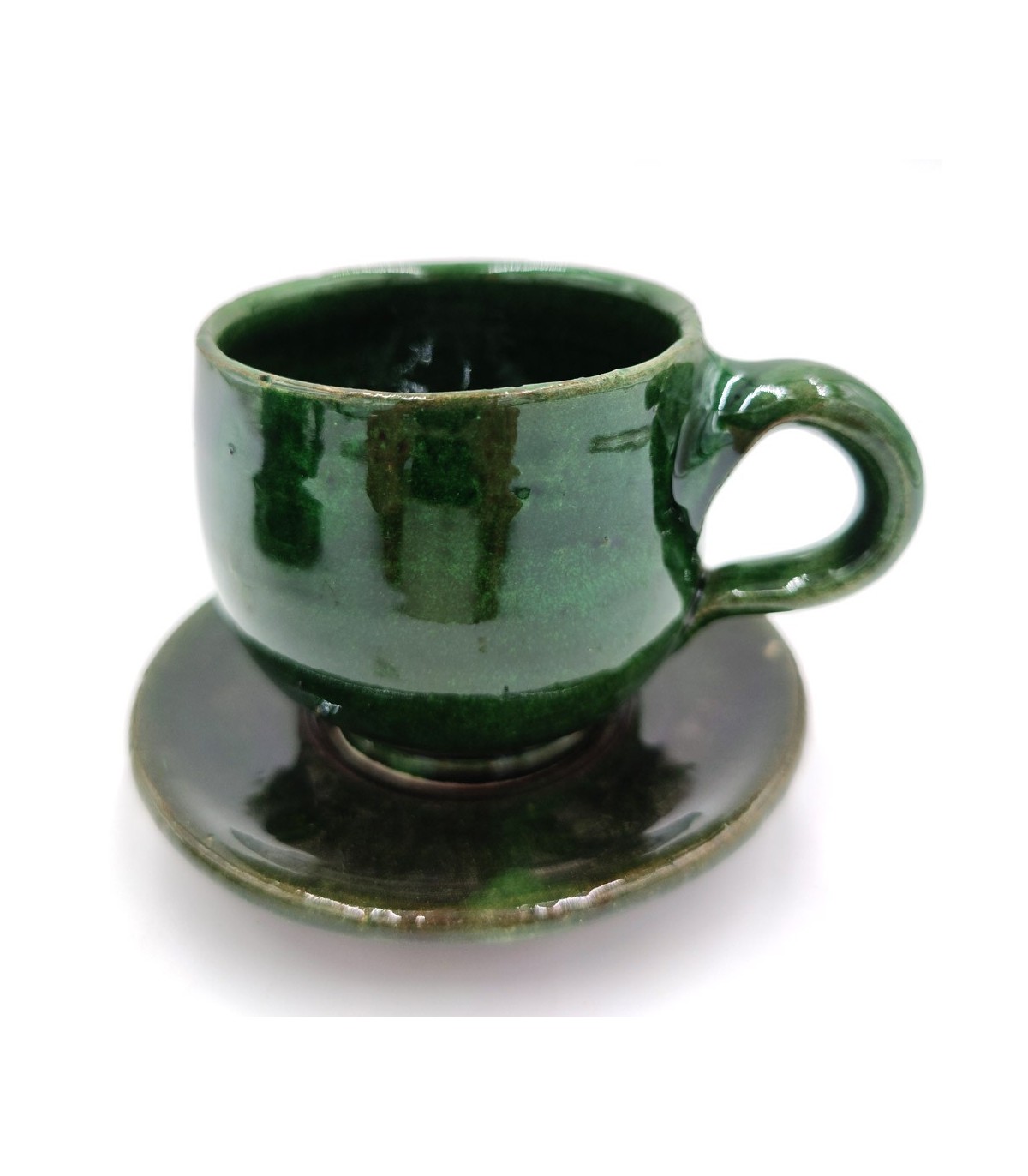 Tazza Da Caffè In Ceramica Verde A Forma Di Testa Di Buddha - 14x10 Cm, Originale E Decorativa, Per Caffè, Tè E Bevande Calde, Regalo Per Amanti Dello Zen E Del Design
