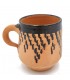 Mug Marocain en Céramique Terre Cuite Rouge Peinte à la Poix Naturelle Berbère - Désinfectant Naturel - Rafraîchissant - Modèle 