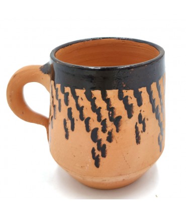 Tazza in ceramica marocchina Terracotta rossa dipinta con passo naturale berbero - Disinfettante naturale - Rinfrescante - Model