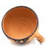 Moroccan Terracotta Ceramic Bowl Painted with Berber Natural Pitch - Natural Disinfectant - Refreshing - Kitran Model