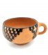 Moroccan Terracotta Ceramic Bowl Painted with Berber Natural Pitch - Natural Disinfectant - Refreshing - Kitran Model